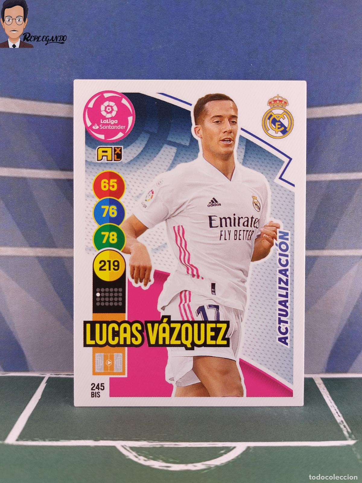 Figurine di Calcio: LUCAS VAZQUEZ N&ordm; 245 BIS (REAL MADRID) ADRENALYN XL 2020 2021 PANINI 20 21 CARD LIGA TARJETA FICHA