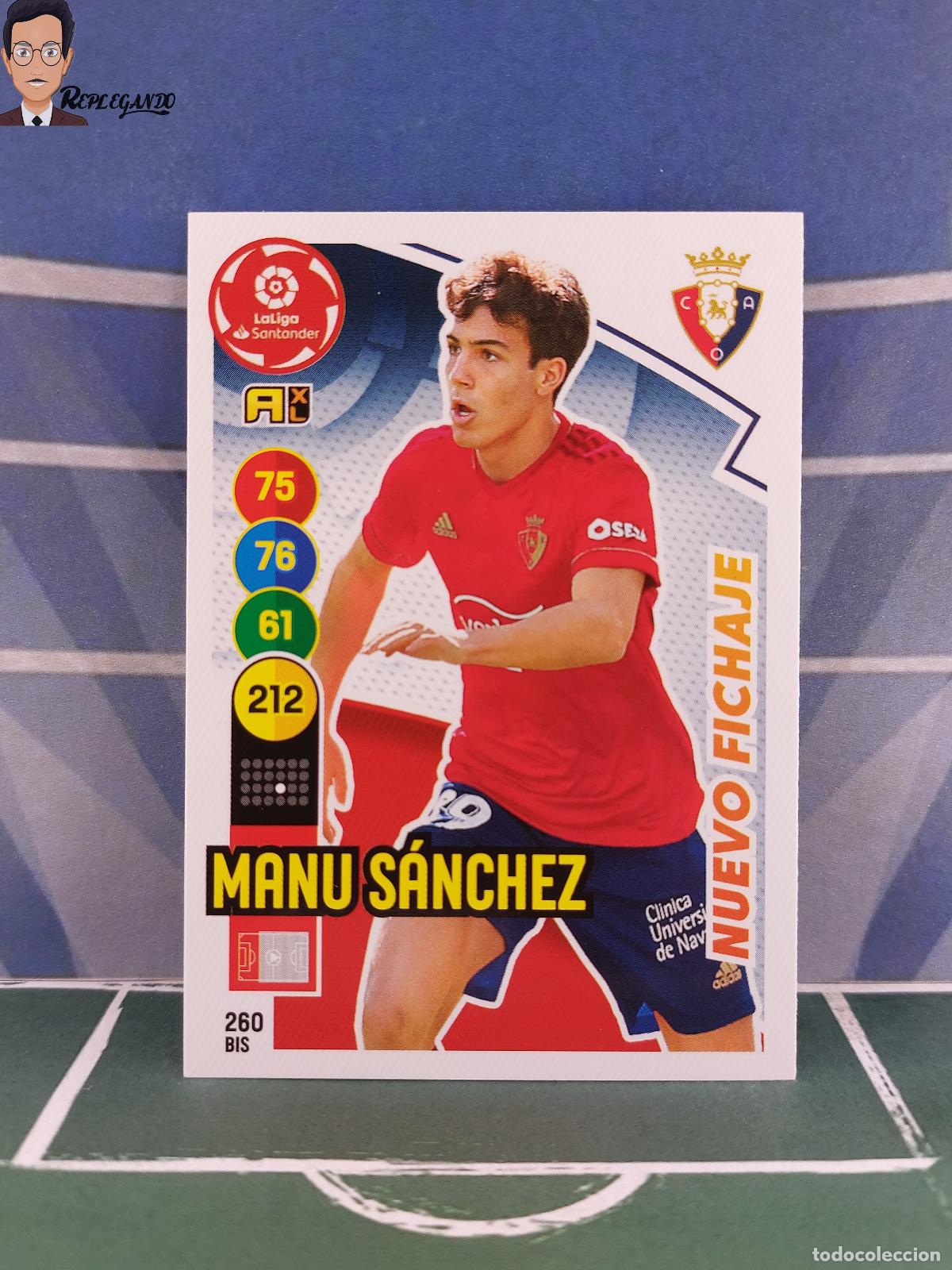 Figurine di Calcio: MANU S&Aacute;NCHEZ N&ordm; 260 BIS (OSASUNA) ADRENALYN XL 2020 2021 PANINI 20 21 CARD LIGA TARJETA FICHA CROMO