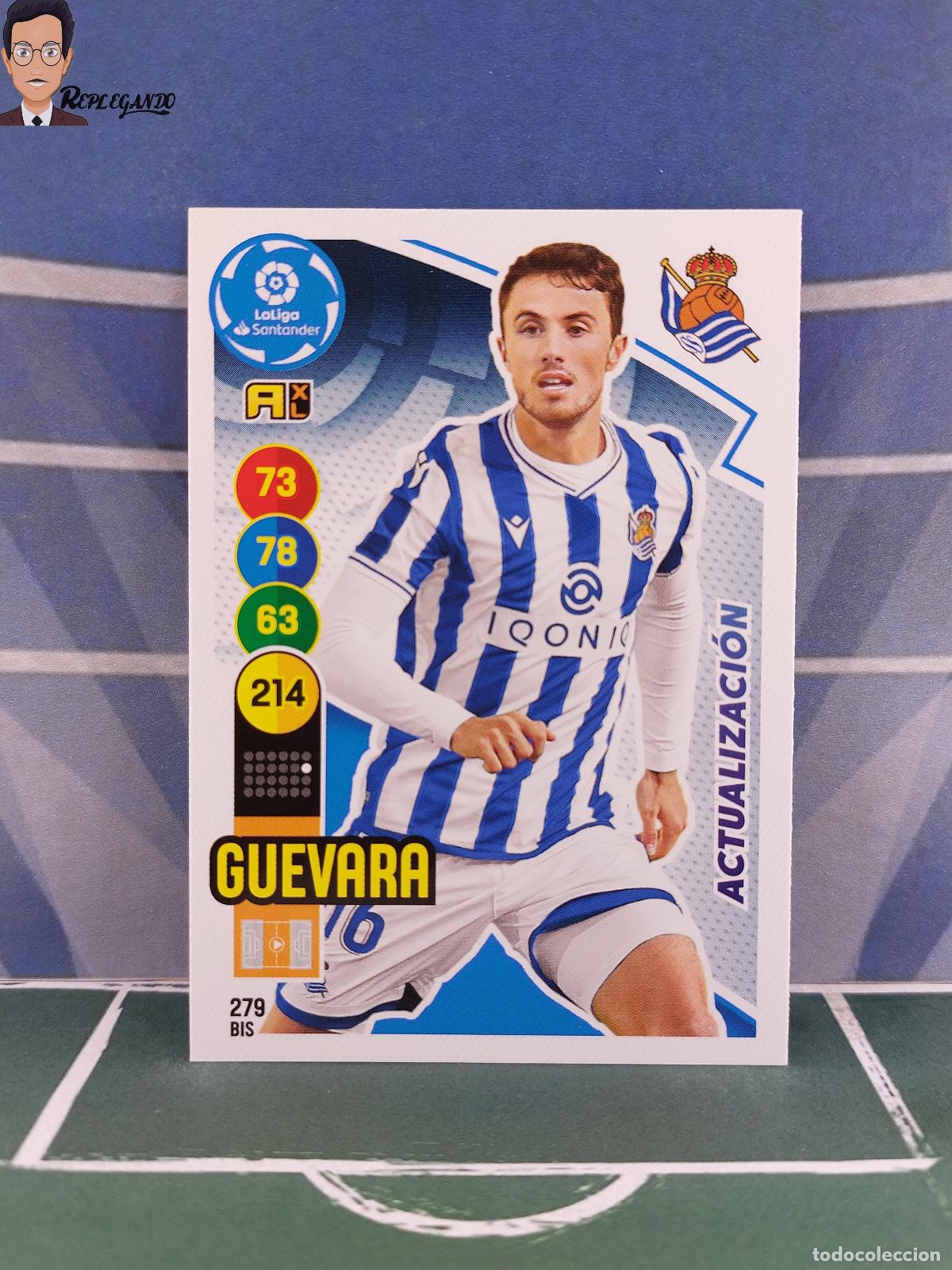 Fu&szlig;ball-Sticker: GUEVARA N&ordm; 279 BIS (REAL SOCIEDAD) ADRENALYN XL 2020 2021 PANINI 20 21 CARD LIGA TARJETA FICHA CROMO