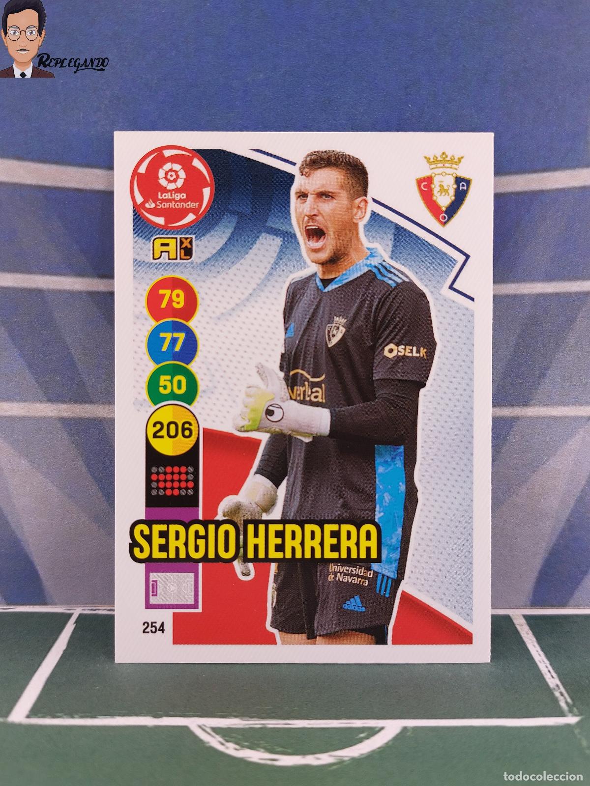 Figurine di Calcio: SERGIO HERRERA N&ordm; 254 (OSASUNA) ADRENALYN XL 2020 2021 PANINI 20 21 LIGA CARD CROMO FICHA TARJETA