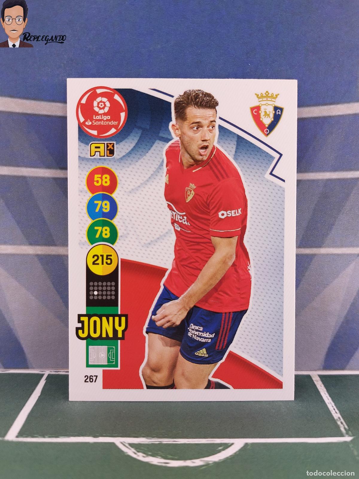 Fu&szlig;ball-Sticker: JONY N&ordm; 267 (OSASUNA) ADRENALYN XL 2020 2021 PANINI 20 21 CARD LIGA TARJETA FICHA CROMO