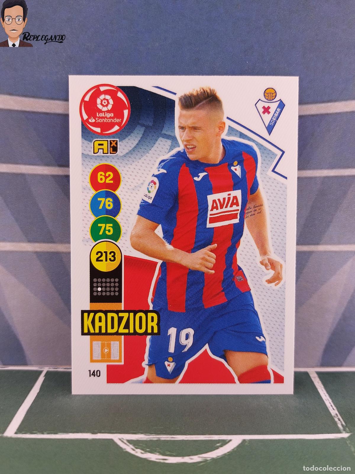 Fu&szlig;ball-Sticker: KADZIOR N&ordm; 140 (SD EIBAR) ADRENALYN XL 2020 2021 PANINI 20 21 CARD LIGA TARJETA FICHA CROMO