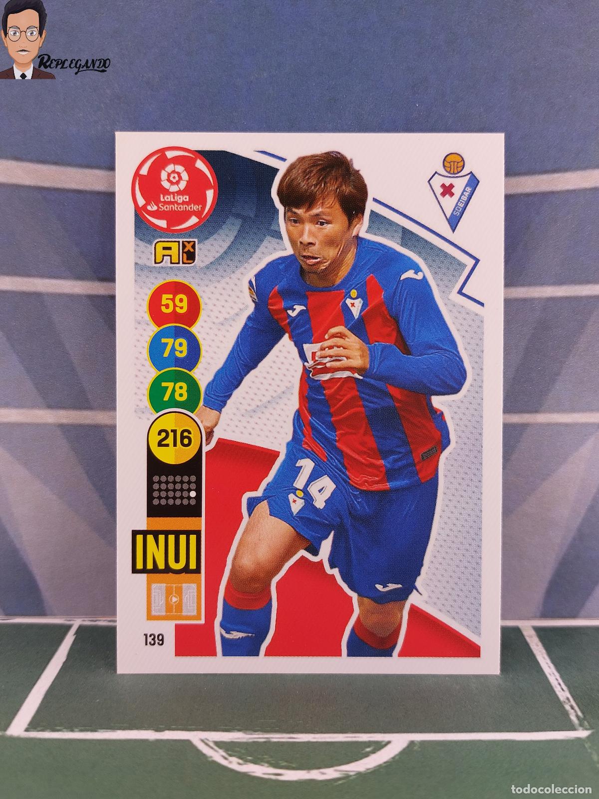 Fu&szlig;ball-Sticker: INUI N&ordm; 139 (SD EIBAR) ADRENALYN XL 2020 2021 PANINI 20 21 CARD LIGA TARJETA FICHA CROMO