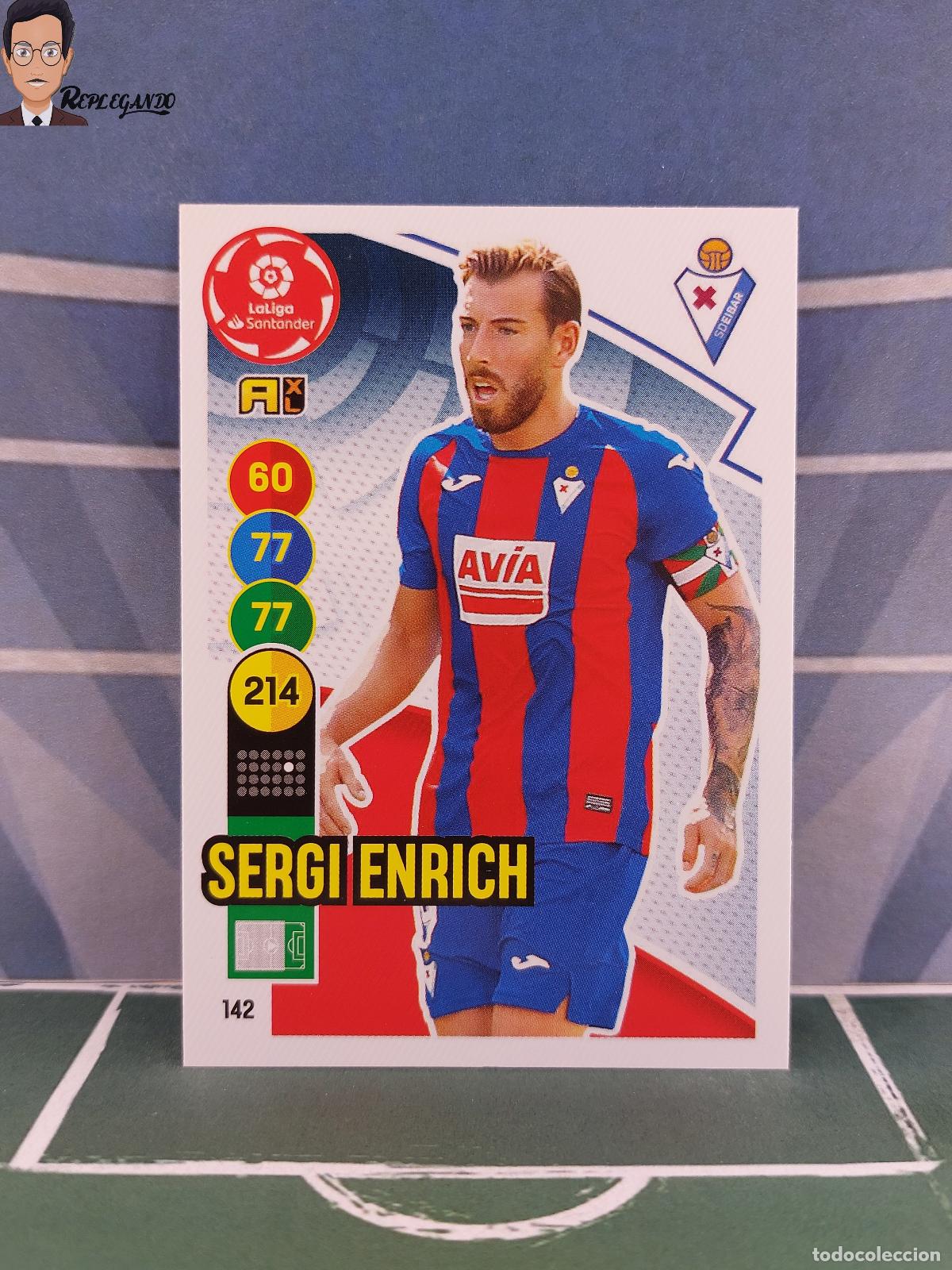 Fu&szlig;ball-Sticker: SERGI ENRICH N&ordm; 142 (S.D. EIBAR) ADRENALYN XL 2020 2021 PANINI 20 21 LIGA CROMO FICHA FUTBOL TARJETA