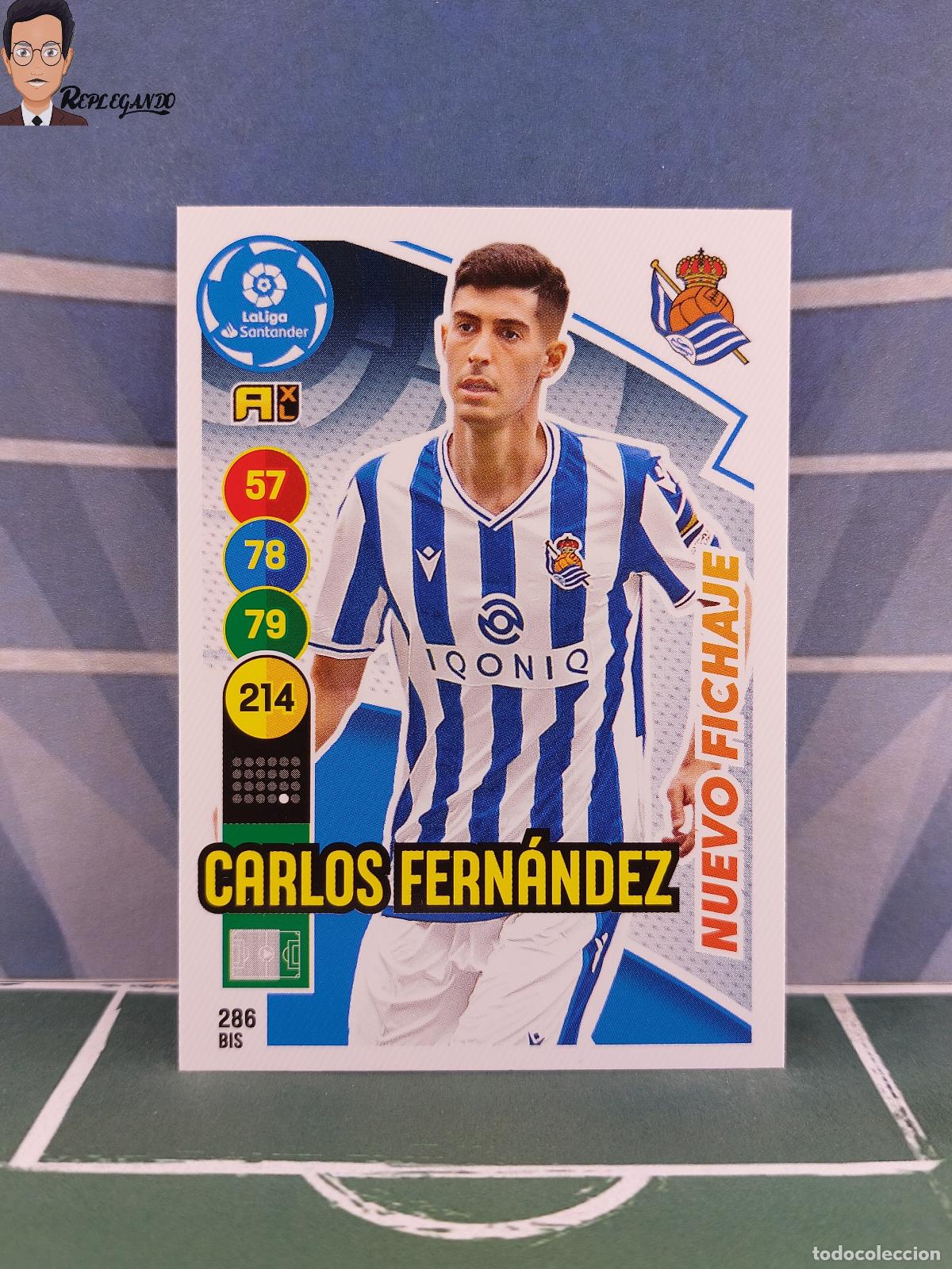 Cromos de f&uacute;tbol: CARLOS FERNANDEZ N&ordm; 286 BIS (REAL SOCIEDAD) ADRENALYN XL 2020 2021 PANINI 20 21 CARD LIGA TARJETA