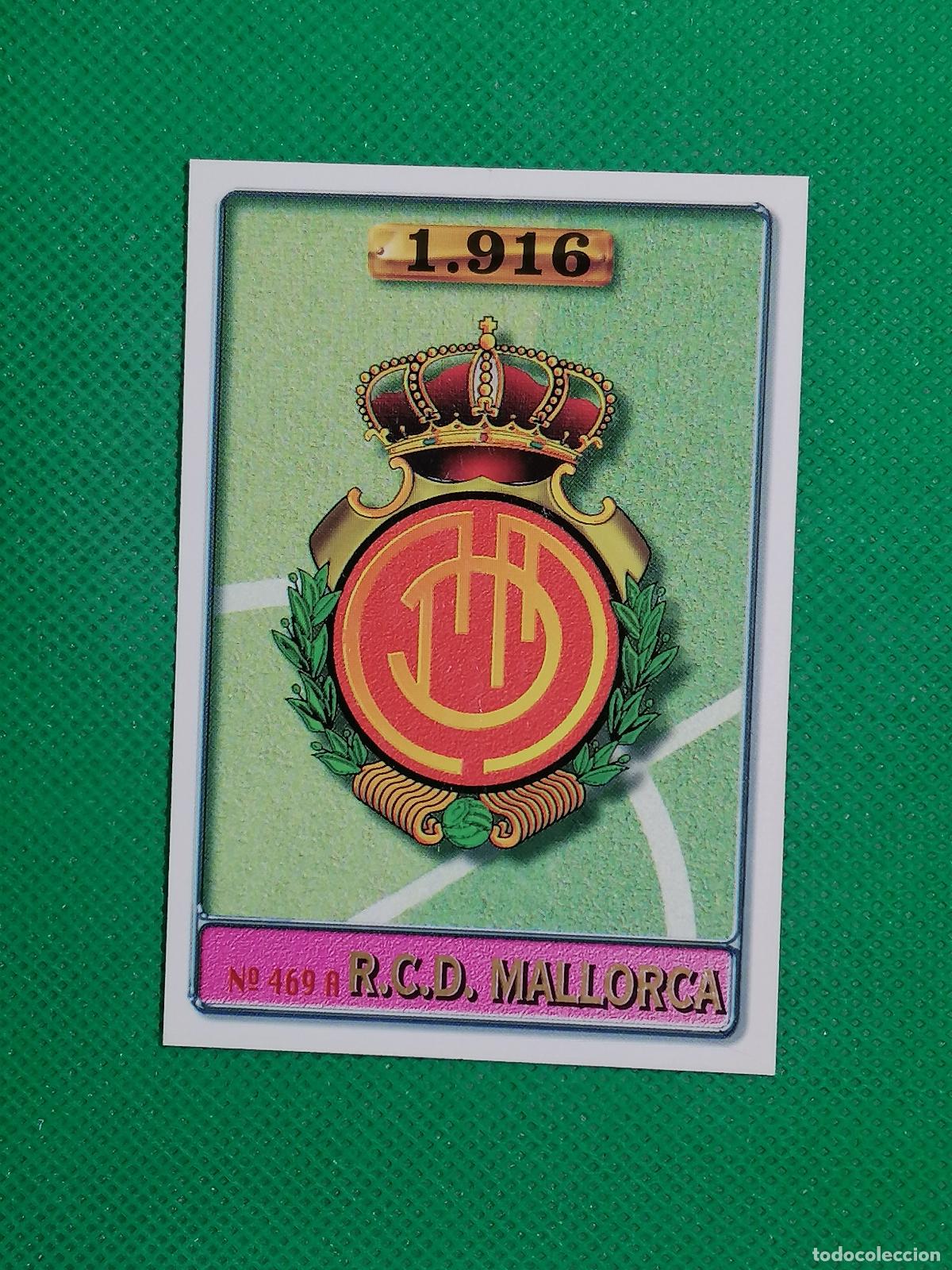 Figurine di Calcio: 469 A B 469A 469B ESCUDO CARRERAS MALLORCA ⚽ FICHAS LIGA MUNDICROMO 96 97 1996 1997 ⚽