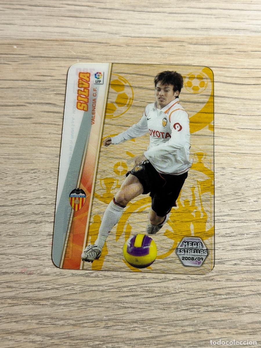 Figurine di Calcio: 380 SILVA MEGA ESTRELLAS ULTRA CARDS VALENCIA MEGACRACKS LIGA 2008 2009 PANINI 08 09
