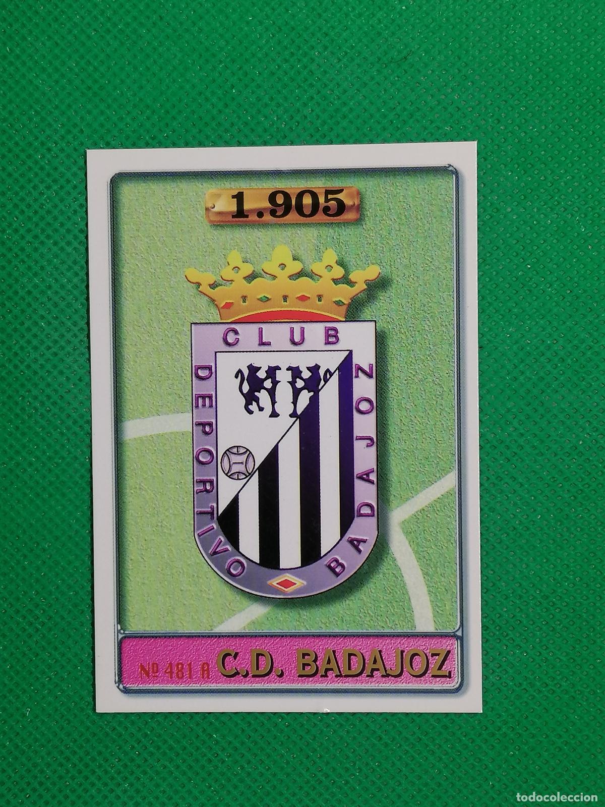 Figurine di Calcio: 481 A B 481A 481B ESCUDO JOSE MARIA BADAJOZ ⚽ FICHAS LIGA MUNDICROMO 96 97 1996 1997 ⚽