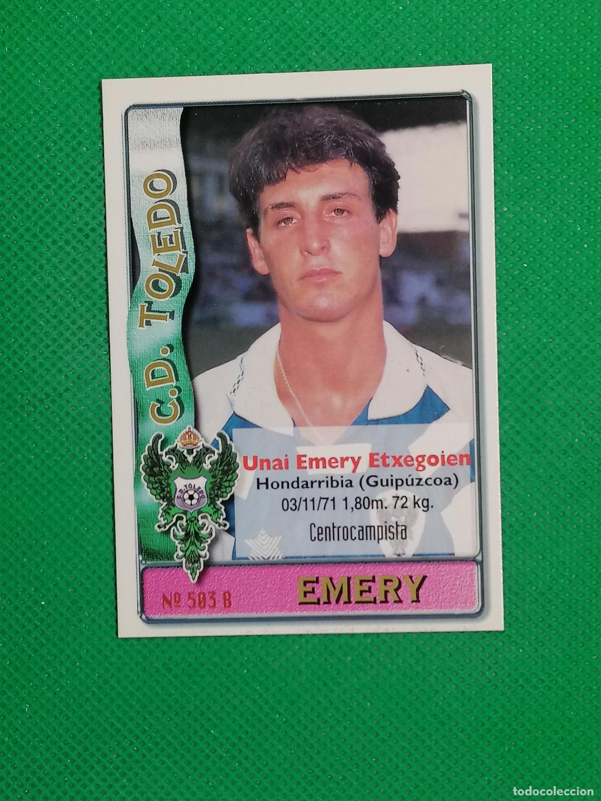 Figurine di Calcio: 503 A B 503A 503B MANDIA EMERY TOLEDO ⚽ FICHAS LIGA MUNDICROMO 96 97 1996 1997 ⚽