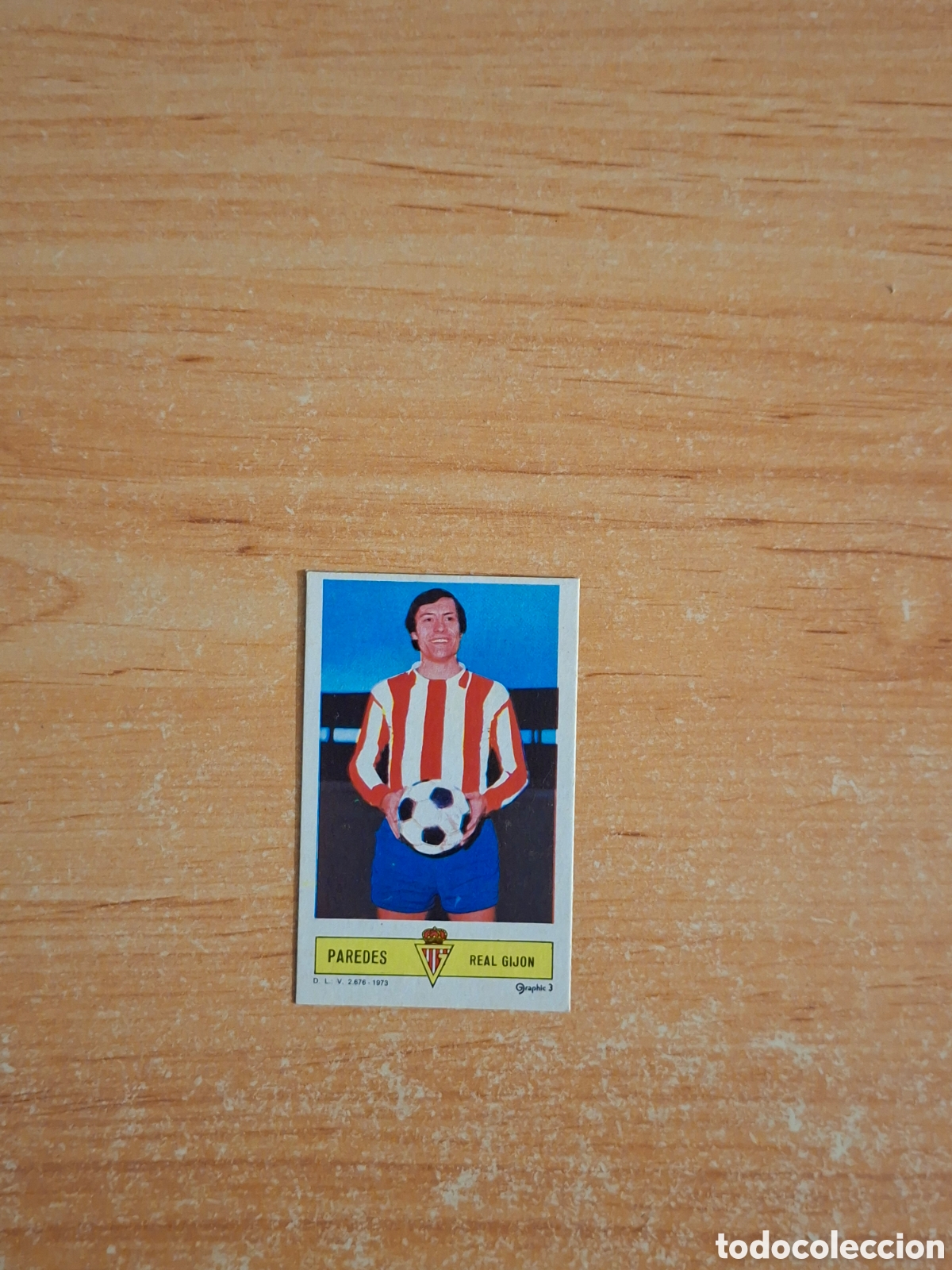 Cromos de F&uacute;tbol: Este 73 74 paredes Gijon despegado por arriba ver fotos
