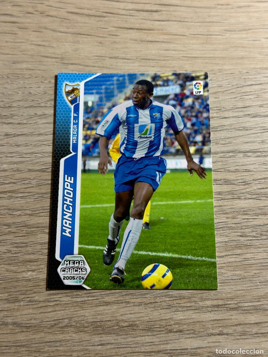 Fu&szlig;ball-Sticker: WANCHOPE N&ordm; 216 MALAGA 2005 2006 PANINI MEGACRACKS 05 06