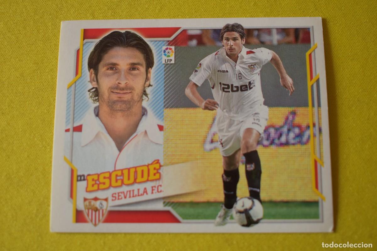 Figurine di Calcio: Cromo Liga 2010 2011. 10 11. Escud&eacute;. Sevilla. N &ordm; 4. Colecciones ESTE. Sin pegar