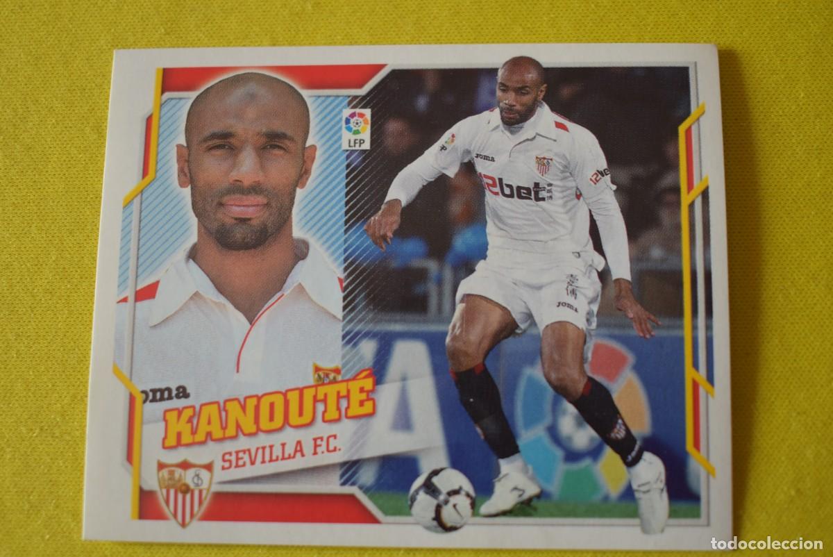 Figurine di Calcio: Cromo Liga 2010 2011. 10 11. Kanout&eacute;. Sevilla. N &ordm; 16. Colecciones ESTE. Sin pegar