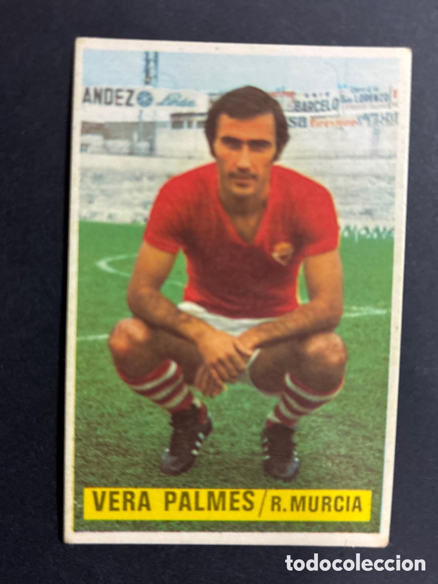 Football Stickers: CROMO FUTBOL SIN PEGAR VERA PALMES R. MURCIA 1974 - 1975 EDITORIAL ESTE