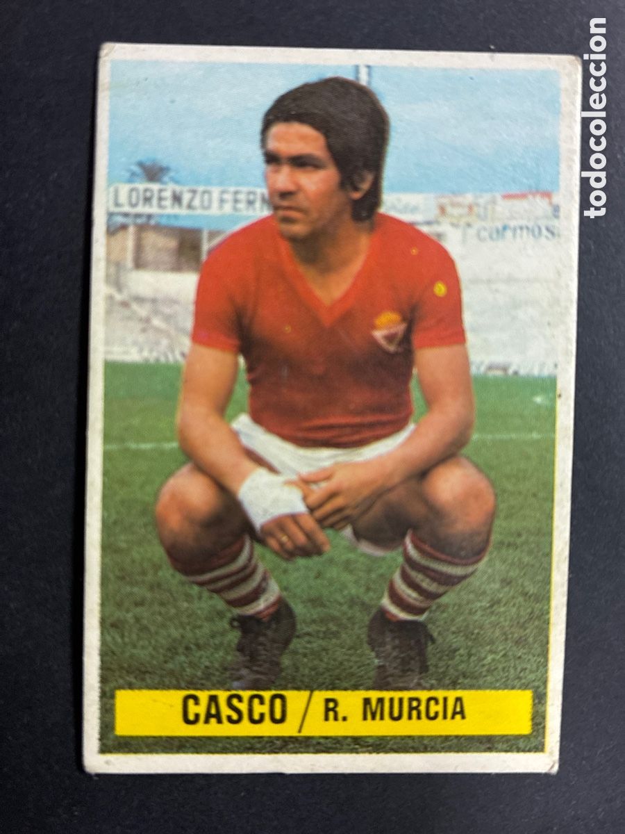 Football Stickers: CROMO FUTBOL SIN PEGAR CASCO R. MURCIA 1974 - 1975 EDITORIAL ESTE