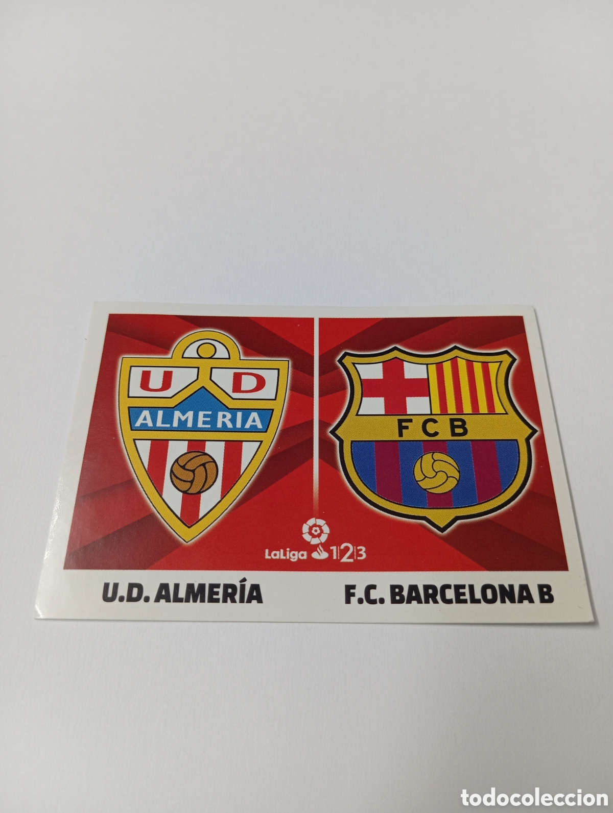 Fu&szlig;ball-Sticker: Escudos Almer&iacute;a / Barcelona B liga este 17 18 panini 2017 2018