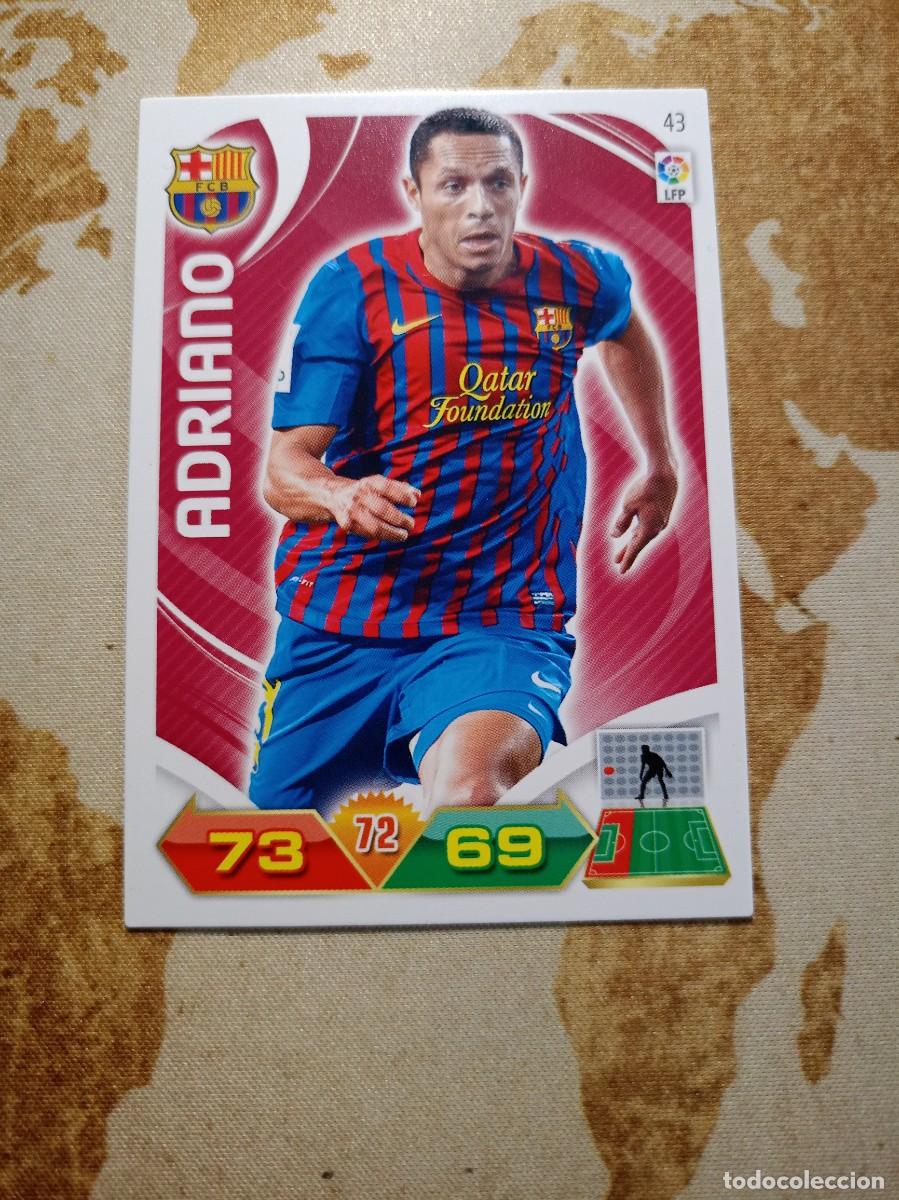 Cromos de F&uacute;tbol: Barcelona 43 ADRIANO Adrenalyn 2011-12