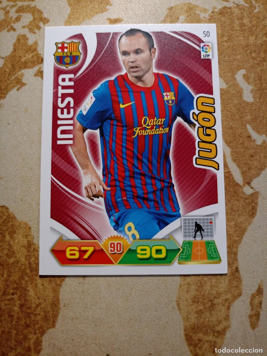 Fu&szlig;ball-Sticker: Barcelona 50 INIESTA Adrenalyn 2011-12