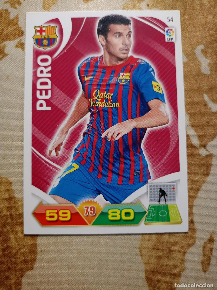 Fu&szlig;ball-Sticker: Barcelona 54 PEDRO Adrenalyn 2011-12