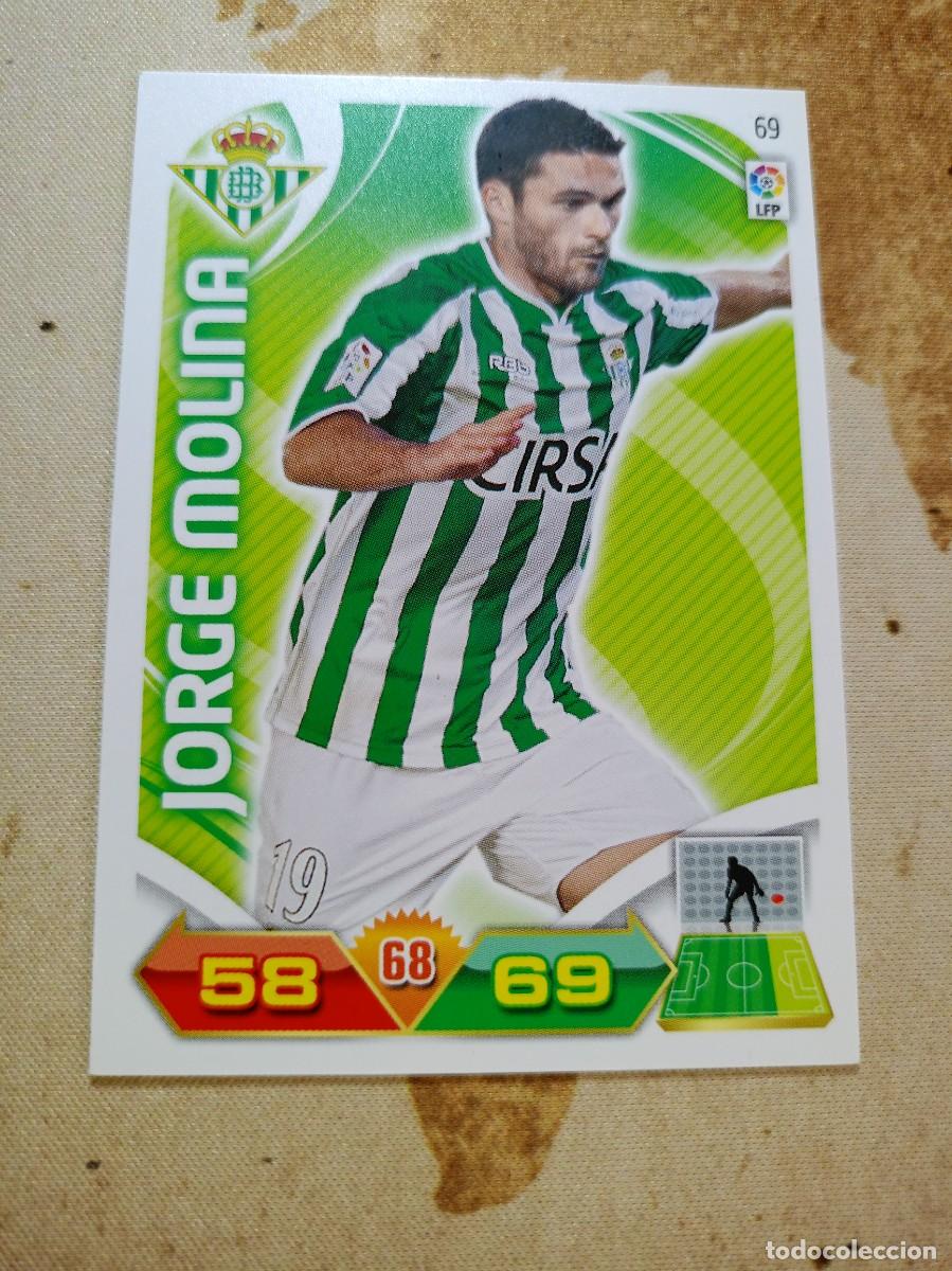 Fu&szlig;ball-Sticker: Betis 69 JORGE MOLINA Adrenalyn 2011-12