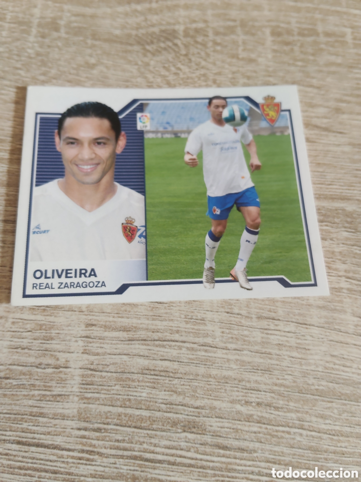 Cromos de F&uacute;tbol: Oliveira Real Zaragoza fichaje 20 versi&oacute;n corregida liga 2007 2008 07 08 ediciones este