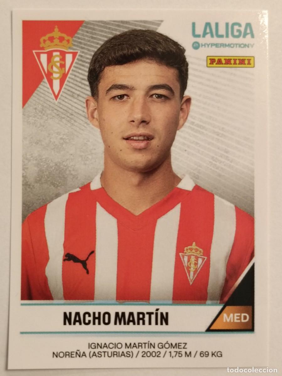 Cromos de F&uacute;tbol: #374 NACHO MARTIN SPORTING GIJON LIGA HYPERMOTION 24/25 PANINI