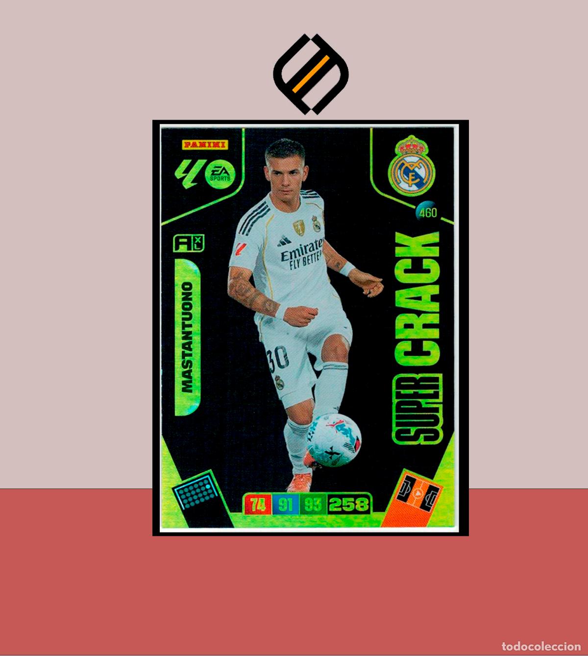 Figurine di Calcio: ADRENALYN XL 2025 2026 PANINI N&ordm; 460 MASTANTUONO REAL MADRID SUPER CRACKS CARD ALBUM LIGA