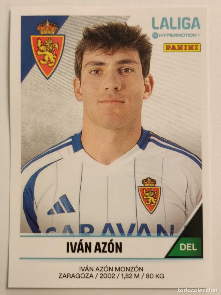 Cromos de F&uacute;tbol: #416 IVAN AZON REAL ZARAGOZA LIGA HYPERMOTION 24/25 PANINI