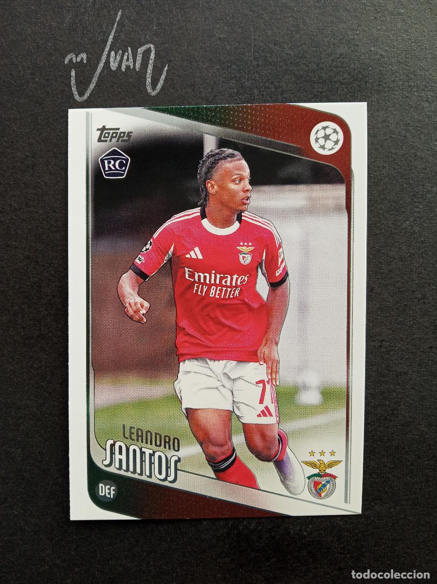 Cromos de F&uacute;tbol: N&ordm; 160 ROOKIE LEANDRO SANTOS SL BENFICA ⚽ TOPPS&reg; FLAGSHIP CLUB COMPETITIONS 2025 2026 25 26 NUEVO