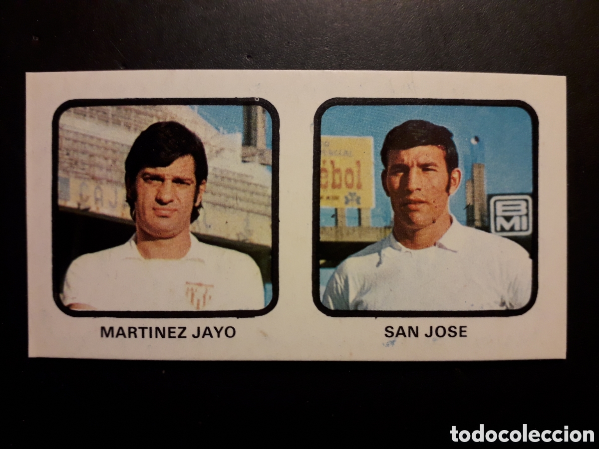 Cromos de F&uacute;tbol: MART&Iacute;NEZ JAYO/SAN JOS&Eacute; SEVILLA N&deg; 296 RUIZ ROMERO 1974 1975 74 75 SIN PEGAR PEDIDO M&Iacute;NIMO 3&euro;