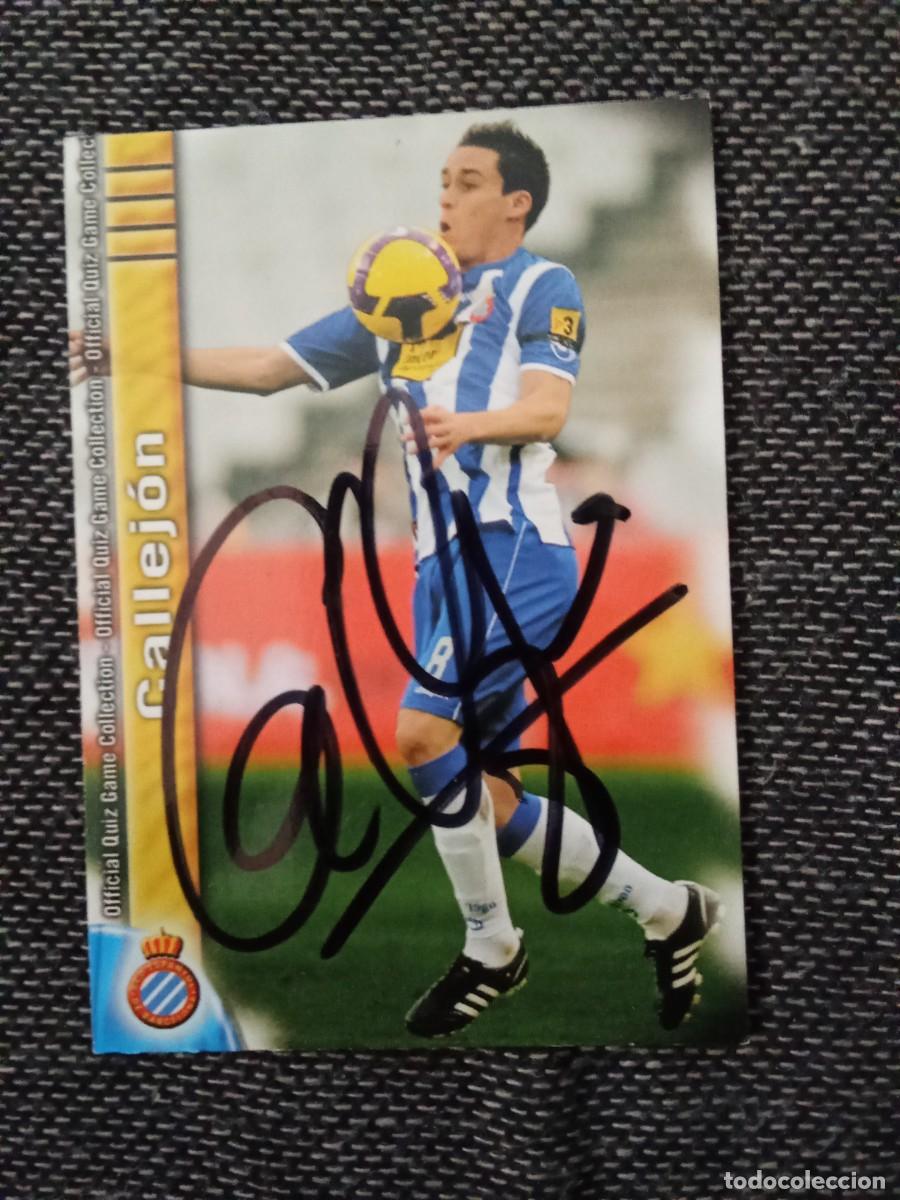 Cromos de Futebol: Cromo firmado callej&oacute;n RCD Espanyol