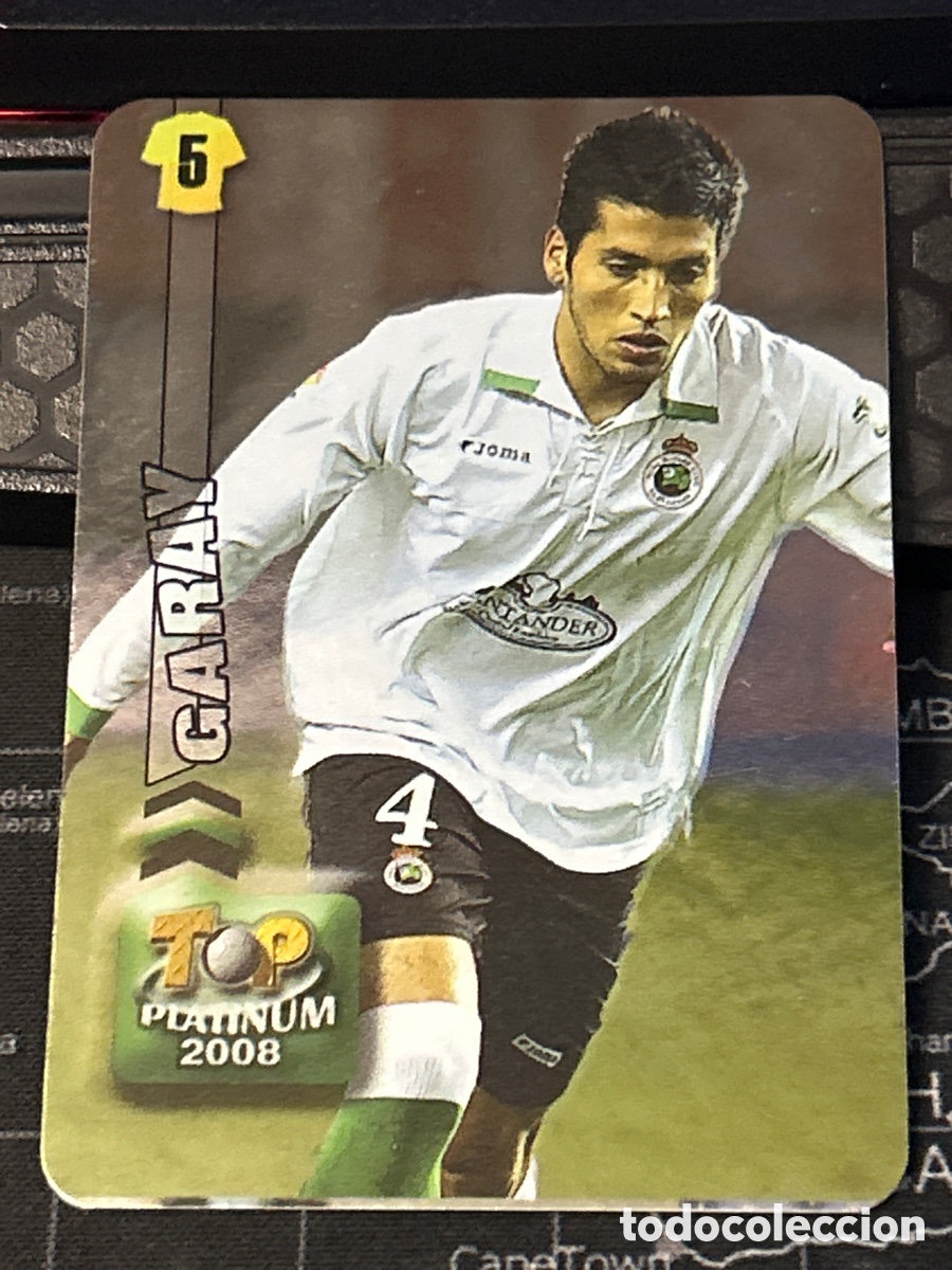 Cromos de f&uacute;tbol: 690 GARAY (RACING SANTANDER) BRILLO LISO TOP PLATINUM MUNDICROMO 2007 2008 07 08