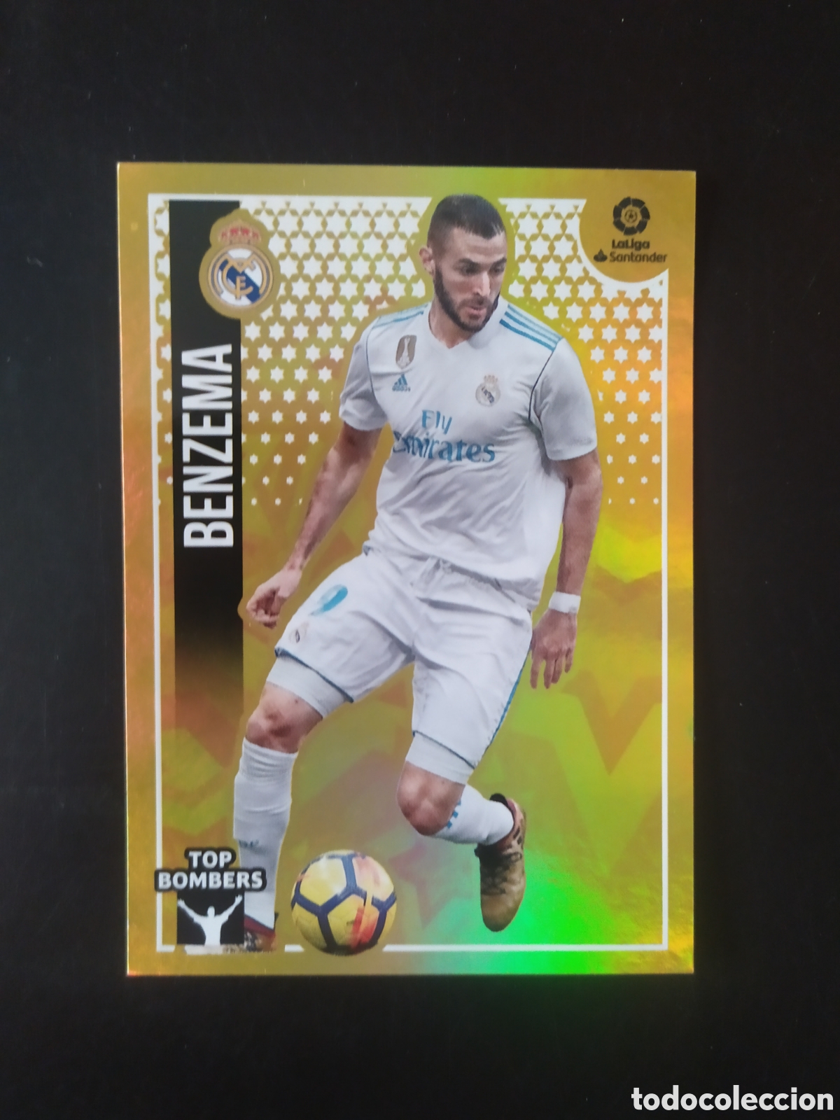 Cromos de F&uacute;tbol: Liga este 2018 2019 18 19 panini Benzema top bombers n&deg; 5 Real Madrid