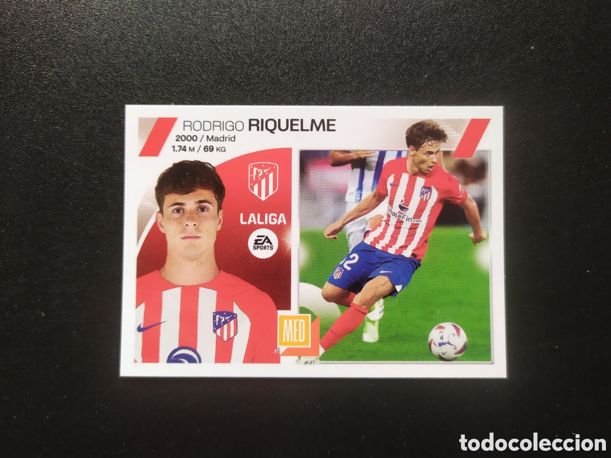 Cromos de f&uacute;tbol: Liga este 2023 2024 23 24 panini Riquelme coloca n&deg; 16 bis Atl&eacute;tico Madrid