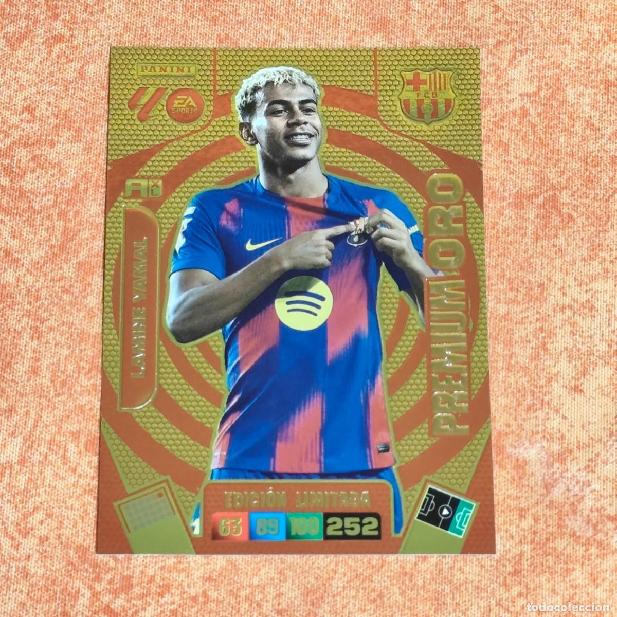 Cromos de F&uacute;tbol: LAMINE YAMAL PREMIUM ORO - EDICI&Oacute;N LIMITADA - PANINI ADRENALYN XL 2025-26 - FC BARCELONA - NUEVA!
