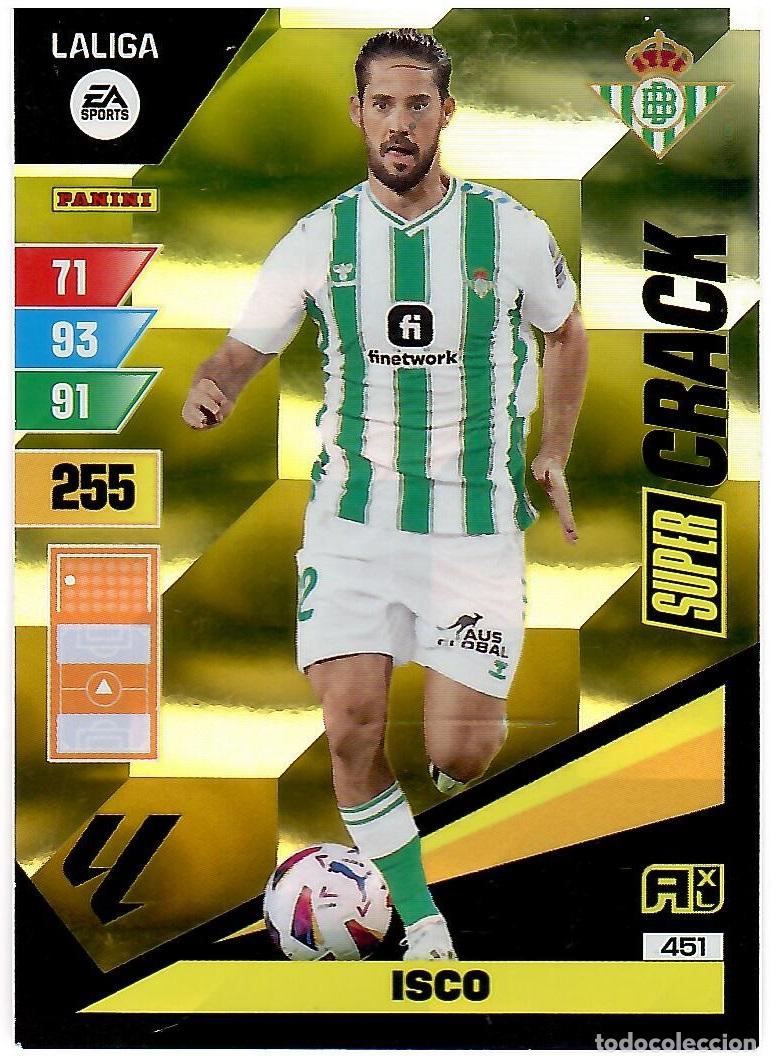 Cromos de F&uacute;tbol: Isco, n&ordm; 451 (Super Crack) - Cromo del album Adrenalyn 2023-24