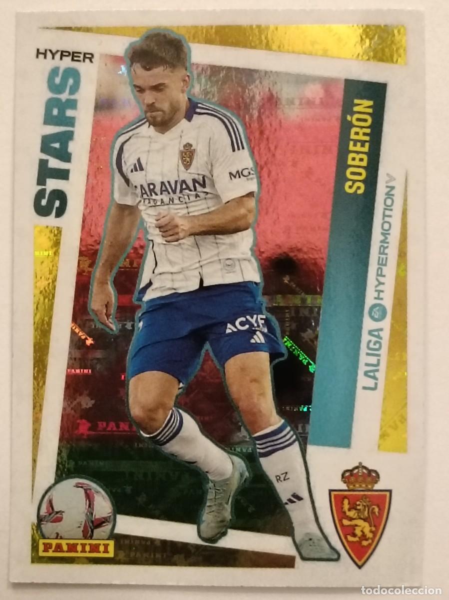 Cromos de F&uacute;tbol: #463 SOBERON HYPER STARS REAL ZARAGOZA LIGA HYPERMOTION 24/25 PANINI