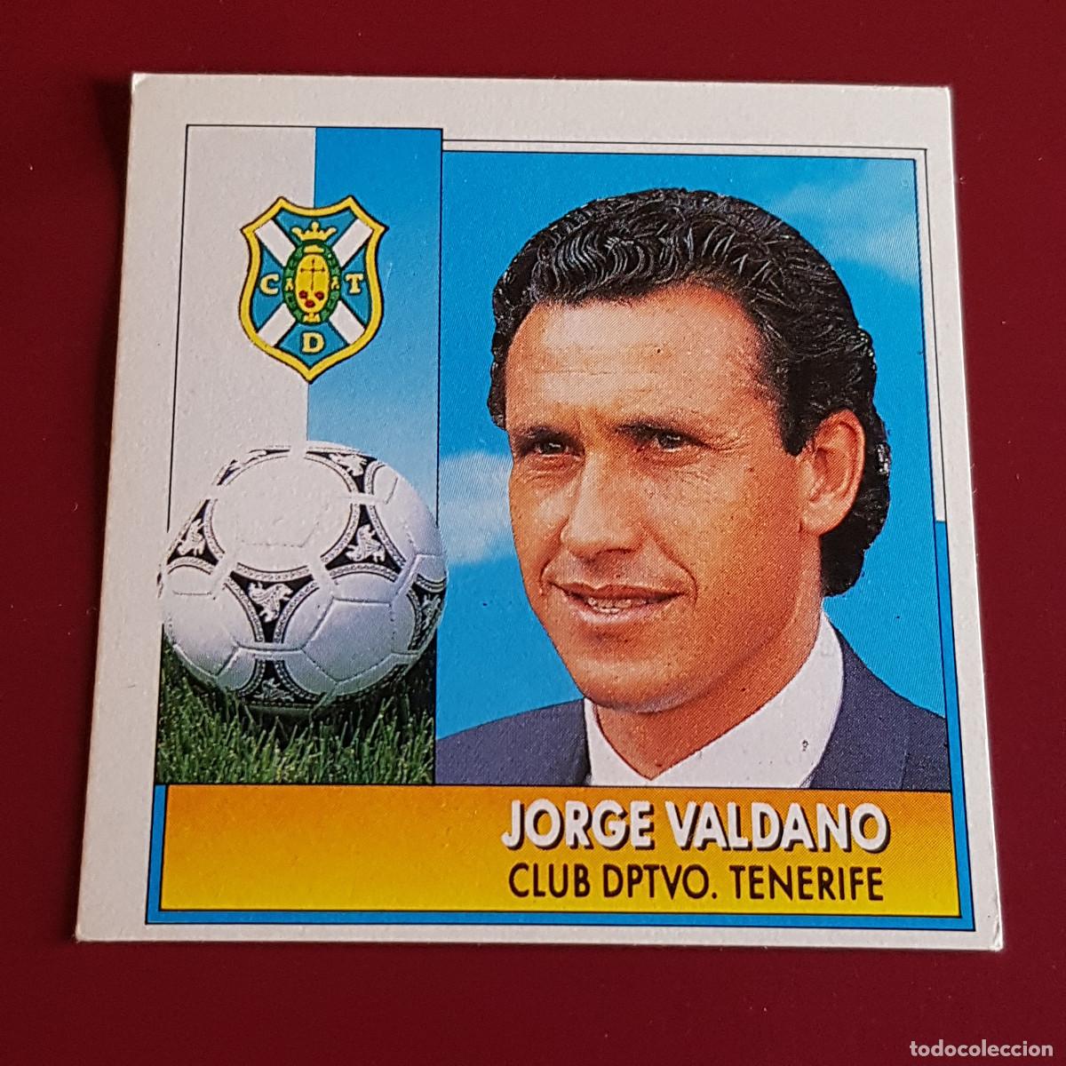 Fu&szlig;ball-Sticker: ESTE - LIGA 92 93 - 1992 1993 - TENERIFE - JORGE VALDANO - NUNCA PEGADO