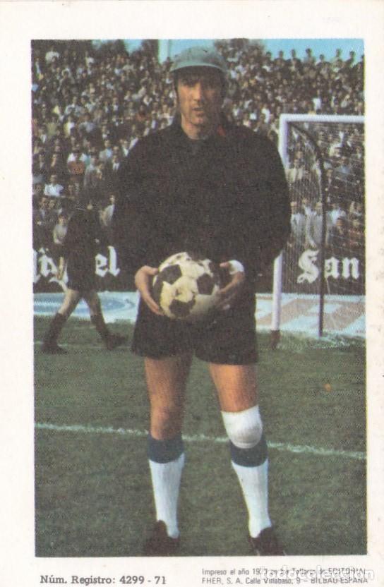 Cromos de Futebol: GOICOECHEA, C. D. MALAGA, 1971/1972, ED FHER, SIN PEGAR (CROMO DE CARTON)