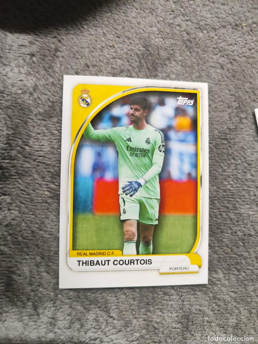 Cromos de F&uacute;tbol: 1 TIN REAL MADRID 25 26 THIBAUT COURTOIS BASE CARD TOPPS 2025 2026
