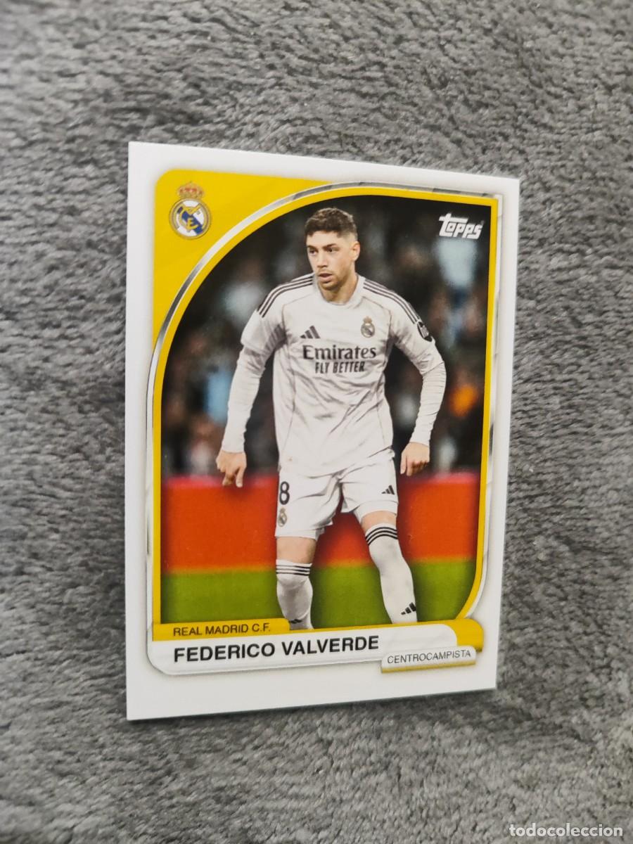 Football Stickers: 11 TIN REAL MADRID 25 26 FEDERICO VALVERDE BASE CARD TOPPS 2025 2026