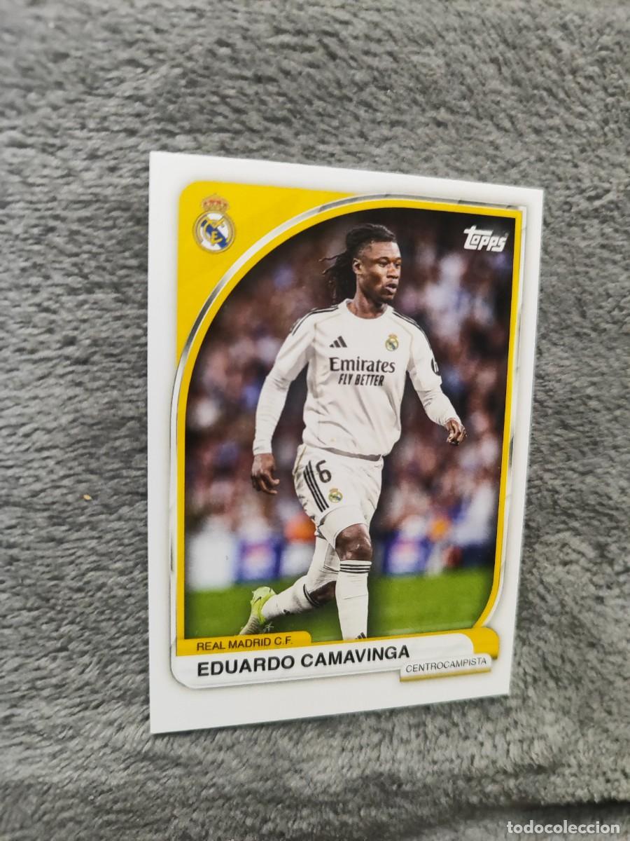 Cromos de F&uacute;tbol: 12 TIN REAL MADRID 25 26 EDUARDO CAMAVINGA BASE CARD TOPPS 2025 2026