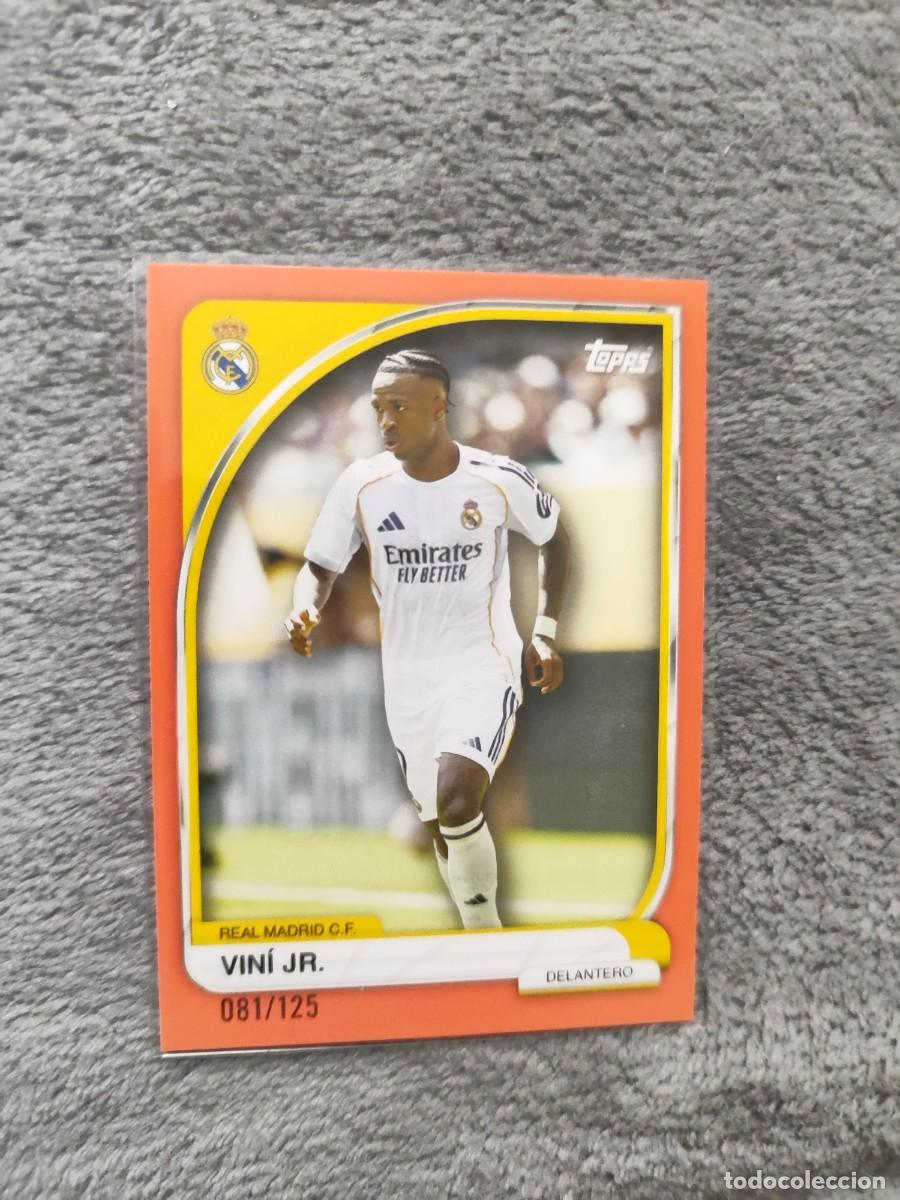 Figurine di Calcio: 18 TIN REAL MADRID 25 26 VIN&Iacute; JR. BASE CARD TOPPS 2025 2026 PARALELA PARALLEL NUMERADA /125