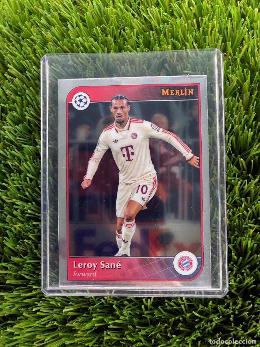 Fu&szlig;ball-Sticker: N&ordm; 13 Leroy San&eacute; Bayern de Munich Merlin Chrome 24 25