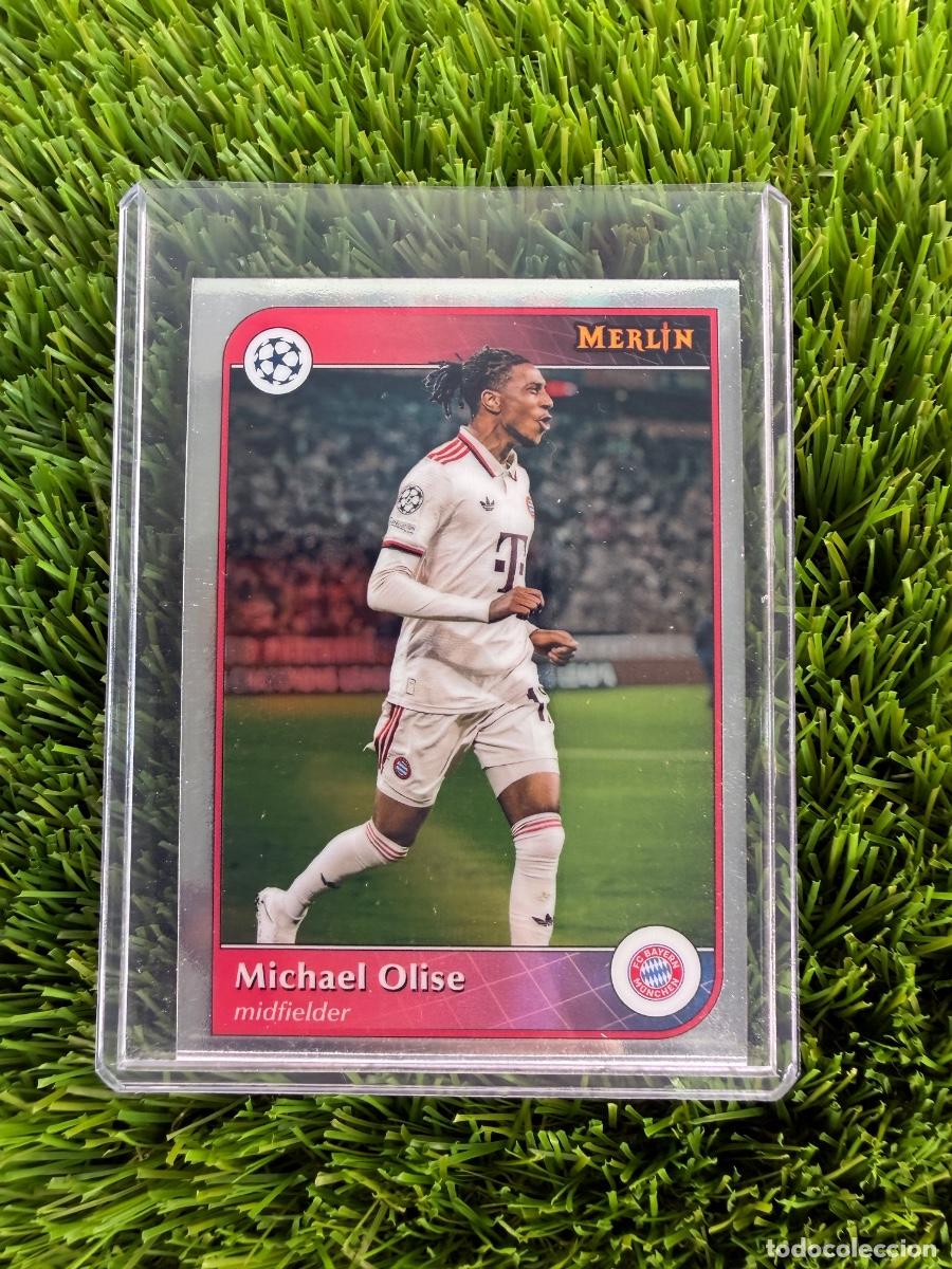 Football Stickers: N&ordm; 48 Michael Olise Bayern de Munich Merlin Chrome 24 25