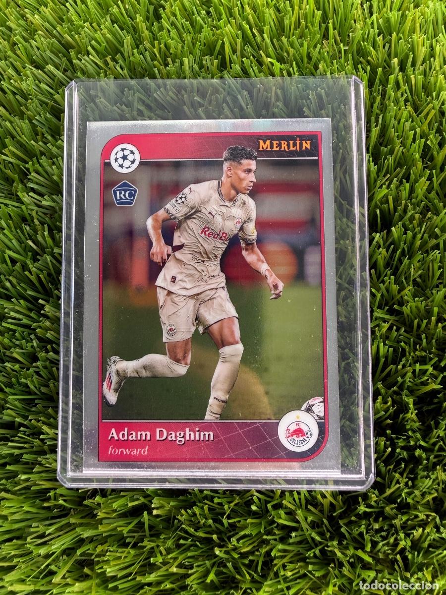 Fu&szlig;ball-Sticker: N&ordm; 119 Adam Daghim Rookie Card FC Salzburgo Merlin Chrome 24 25