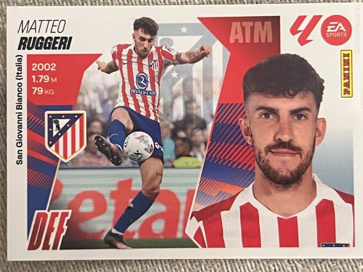 Figurine di Calcio: RUGGERI 9 BIS COLOCA ATLETICO DE MADRID LIGA ESTE 25 26 2025 2026