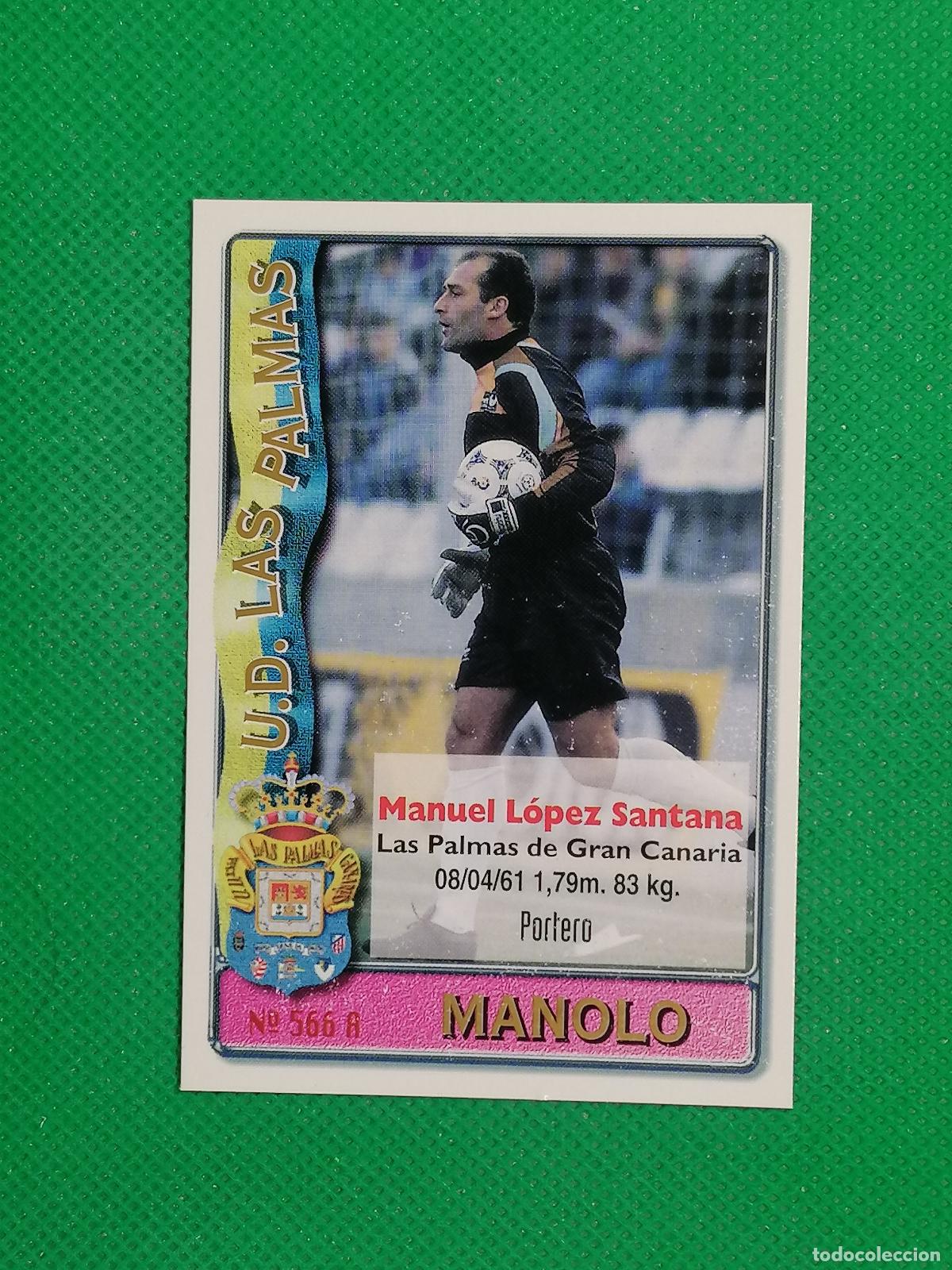 Fu&szlig;ball-Sticker: 566 A B 566A 566B MANOLO RADOJIVIC LAS PALMAS ⚽ FICHAS LIGA MUNDICROMO 96 97 1996 1997 ⚽