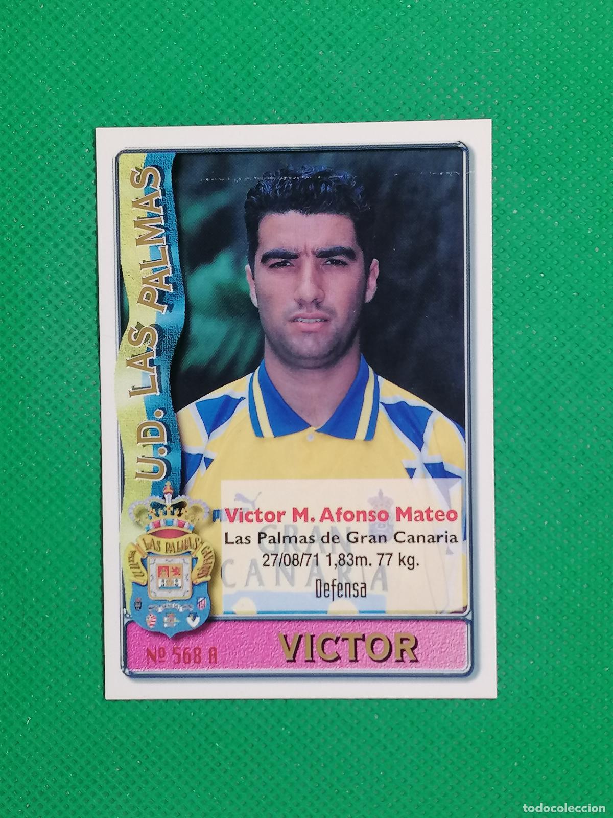Fu&szlig;ball-Sticker: 568 A B 568A 568B VICTOR PICO LAS PALMAS ⚽ FICHAS LIGA MUNDICROMO 96 97 1996 1997 ⚽