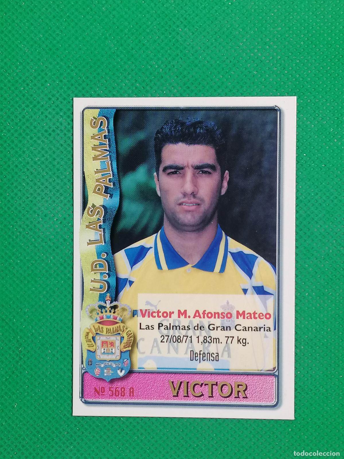 Fu&szlig;ball-Sticker: 568 A B 568A 568B VICTOR PICO LAS PALMAS ⚽ FICHAS LIGA MUNDICROMO 96 97 1996 1997 ⚽